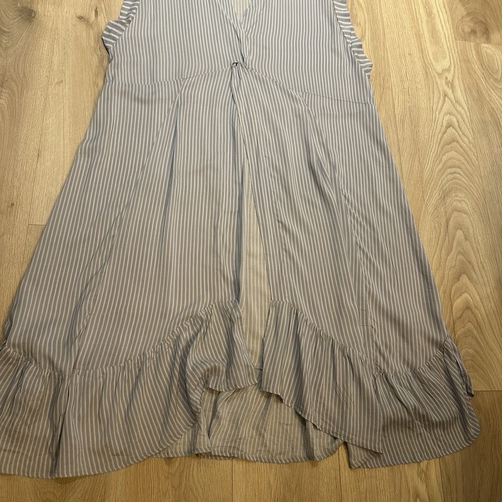 NWOT Free People Gone Sailing Maxi Dress Nautical Stripe Twist Detailing Size M - Picture 7 of 12
